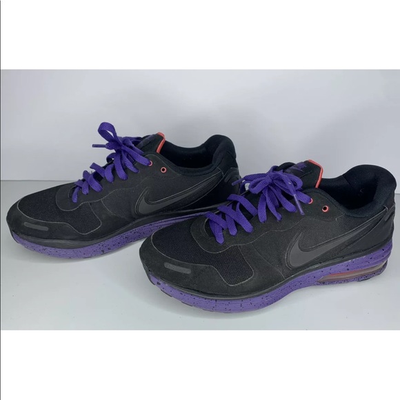 Nike Lunarmx+ Vortex 429766 002 9.5 Lunar Max Lunarmax Black Purple Used
